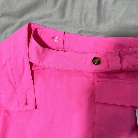 Future Collective Pink High Rise Cargo Wrap Skirt Belt Loops NO BELT (7KY3G7) - Picture 3 of 3